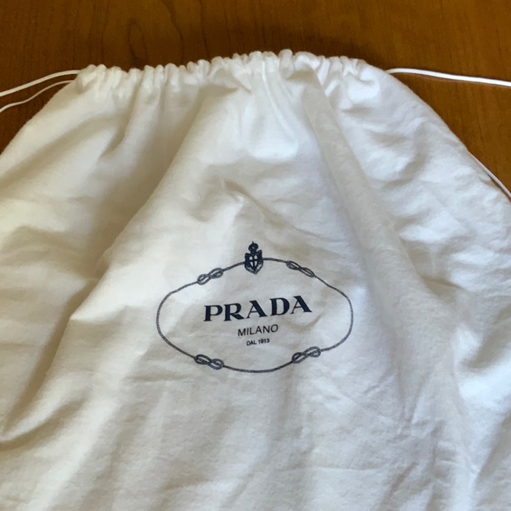 Vintage Prada bag limited edition. Plaid canvas with leather trim. - Picture 10 of 10